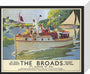 'The Broads', by Arthur Micheal, 1937. stretched canvas small none Art Print - Science Museum Shop