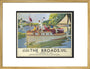 'The Broads', by Arthur Micheal, 1937. art print large gold Art Print - Science Museum Shop
