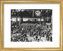 Holidaymakers at Waterloo Station, London, 1946. art print extra small gold Art Print - Science Museum Shop