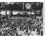 Holidaymakers at Waterloo Station, London, 1946. stretched canvas medium none Art Print - Science Museum Shop