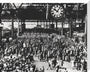 Holidaymakers at Waterloo Station, London, 1946. stretched canvas large none Art Print - Science Museum Shop