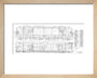 Pipe arrangement, plan and elevation for EM1 class electric locomotive for the Woodhead route. art print extra small natural Art Print - Science Museum Shop