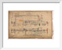 General arrangement of Stirling Single 4-2-2, 1874. art print extra small white Art Print - Science Museum Shop