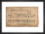 General arrangement of Stirling Single 4-2-2, 1874. art print small black Art Print - Science Museum Shop