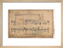 General arrangement of Stirling Single 4-2-2, 1874. art print small natural Art Print - Science Museum Shop
