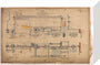 General arrangement of Stirling Single 4-2-2, 1874. stretched canvas small none Art Print - Science Museum Shop