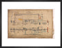 General arrangement of Stirling Single 4-2-2, 1874. art print medium black Art Print - Science Museum Shop