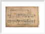 General arrangement of Stirling Single 4-2-2, 1874. art print medium white Art Print - Science Museum Shop