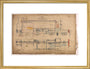 General arrangement of Stirling Single 4-2-2, 1874. art print medium gold Art Print - Science Museum Shop