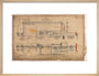 General arrangement of Stirling Single 4-2-2, 1874. art print medium natural Art Print - Science Museum Shop