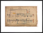 General arrangement of Stirling Single 4-2-2, 1874. art print large black Art Print - Science Museum Shop