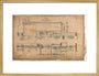 General arrangement of Stirling Single 4-2-2, 1874. art print large gold Art Print - Science Museum Shop