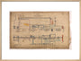 General arrangement of Stirling Single 4-2-2, 1874. art print large natural Art Print - Science Museum Shop