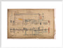 General arrangement of Stirling Single 4-2-2, 1874. art print extra large white Art Print - Science Museum Shop