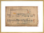 General arrangement of Stirling Single 4-2-2, 1874. art print extra large gold Art Print - Science Museum Shop