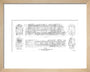 General arrangement drawing of LNER P2 class 2-8-2 locomotives, 1934. art print extra small natural Art Print - Science Museum Shop