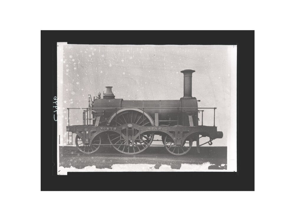 Great Western Railway broad gauge locomotive North Star, constructed by Robert Stephenson & Co, Newcastle. art print extra large none Art Print - Science Museum Shop
