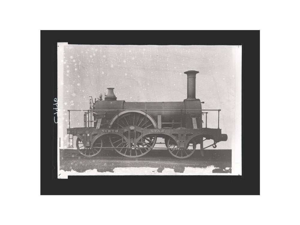 Great Western Railway broad gauge locomotive North Star, constructed by Robert Stephenson & Co, Newcastle. art print small none Art Print - Science Museum Shop