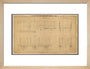 Drawing, general arrangement Great Western Railway broad gauge third class passenger wagon, 1842. art print small natural Art Print - Science Museum Shop