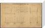 Drawing, general arrangement Great Western Railway broad gauge third class passenger wagon, 1842. stretched canvas small none Art Print - Science Museum Shop