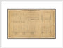 Drawing, general arrangement Great Western Railway broad gauge third class passenger wagon, 1842. art print large white Art Print - Science Museum Shop