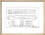 General arrangement of continental ambulance train pharmacy car. art print small natural Art Print - Science Museum Shop