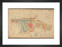 Plan of Marylebone station and surrounding area including platforms and offices, stables, goods shed and offices, etc, 1901. art print small black Art Print - Science Museum Shop