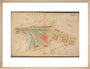 Plan of Marylebone station and surrounding area including platforms and offices, stables, goods shed and offices, etc, 1901. art print medium natural Art Print - Science Museum Shop