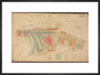 Plan of Marylebone station and surrounding area including platforms and offices, stables, goods shed and offices, etc, 1901. art print large black Art Print - Science Museum Shop
