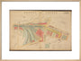 Plan of Marylebone station and surrounding area including platforms and offices, stables, goods shed and offices, etc, 1901. art print large natural Art Print - Science Museum Shop