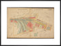Plan of Marylebone station and surrounding area including platforms and offices, stables, goods shed and offices, etc, 1901. art print extra large black Art Print - Science Museum Shop