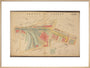 Plan of Marylebone station and surrounding area including platforms and offices, stables, goods shed and offices, etc, 1901. art print extra large natural Art Print - Science Museum Shop