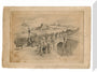 Pencil drawing The Opening of the Stockton and Darlington Railway, Sept.27th 1825 by J. R. Brown. stretched canvas medium none Art Print - Science Museum Shop