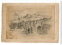 Pencil drawing The Opening of the Stockton and Darlington Railway, Sept.27th 1825 by J. R. Brown. stretched canvas extra large none Art Print - Science Museum Shop