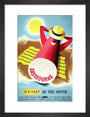 Poster, British Railways (Southern Region), Eastbourne - sun trap of the South, by Bromfield, 1960s. art print small black Art Print - Science Museum Shop