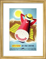 Poster, British Railways (Southern Region), Eastbourne - sun trap of the South, by Bromfield, 1960s. art print small gold Art Print - Science Museum Shop