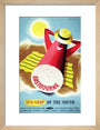 Poster, British Railways (Southern Region), Eastbourne - sun trap of the South, by Bromfield, 1960s. art print small natural Art Print - Science Museum Shop