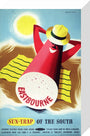Poster, British Railways (Southern Region), Eastbourne - sun trap of the South, by Bromfield, 1960s. stretched canvas small none Art Print - Science Museum Shop