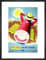 Poster, British Railways (Southern Region), Eastbourne - sun trap of the South, by Bromfield, 1960s. art print medium black Art Print - Science Museum Shop