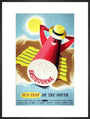 Poster, British Railways (Southern Region), Eastbourne - sun trap of the South, by Bromfield, 1960s. art print extra large black Art Print - Science Museum Shop