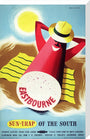 Poster, British Railways (Southern Region), Eastbourne - sun trap of the South, by Bromfield, 1960s. stretched canvas large none Art Print - Science Museum Shop