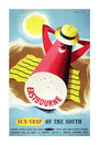 Poster, British Railways (Southern Region), Eastbourne - sun trap of the South, by Bromfield, 1960s. unstretched canvas extra large none Art Print - Science Museum Shop