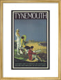 Poster, London & North Eastern Railway, Tynemouth, by Alfred Lambart, 1926. art print medium gold Art Print - Science Museum Shop