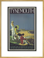 Poster, London & North Eastern Railway, Tynemouth, by Alfred Lambart, 1926. art print extra large gold Art Print - Science Museum Shop