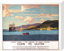 'Come to Ulster', LMS poster, c 1930s. stretched canvas medium none Art Print - Science Museum Shop