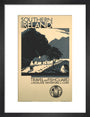 GWR poster. Southern Ireland art print small black Art Print - Science Museum Shop