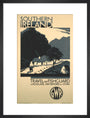 GWR poster. Southern Ireland art print medium black Art Print - Science Museum Shop