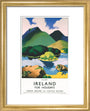 'Ireland for Holidays - Killarney', LMS poster, c 1930s. art print extra small gold Art Print - Science Museum Shop