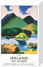 'Ireland for Holidays - Killarney', LMS poster, c 1930s. stretched canvas small none Art Print - Science Museum Shop
