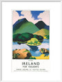 'Ireland for Holidays - Killarney', LMS poster, c 1930s. art print large white Art Print - Science Museum Shop